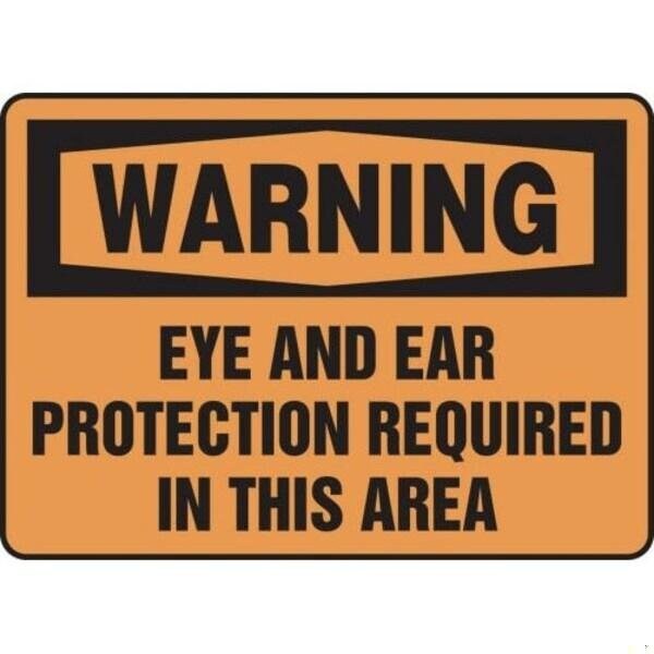 Accuform OSHA WARNING SAFETY SIGN HEARING MPPE322XP MPPE322XP - main
